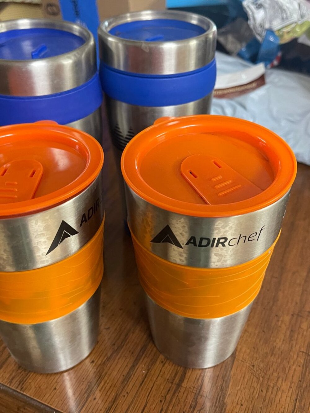 4 hot coffee tumblers